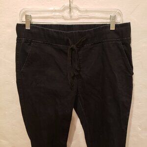 V I P Pull on Black Casual Pant with Elastic Cuffs  Juniors Size 11
